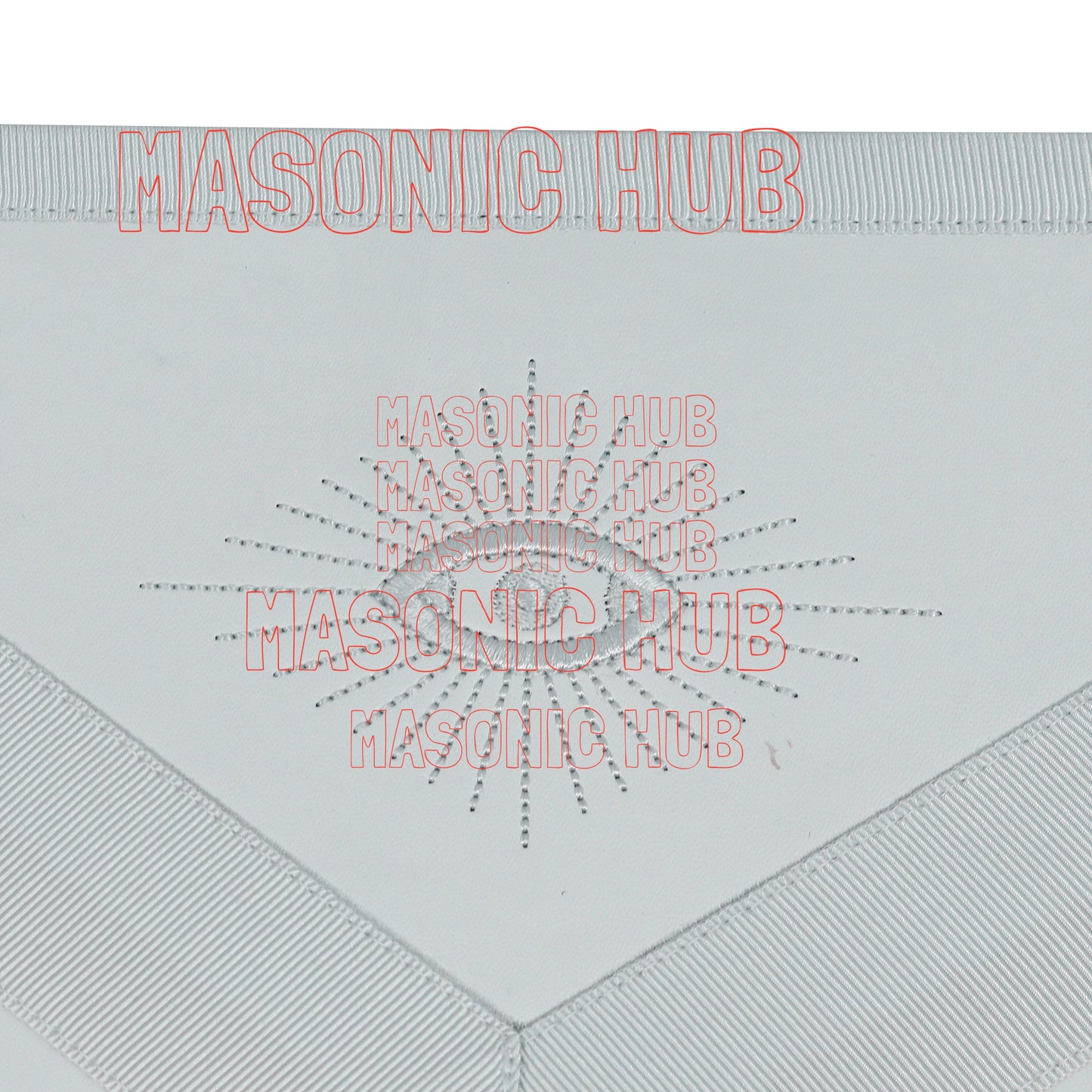 Master Mason Blue Lodge Apron – Machine Embroidered with Compass & Square