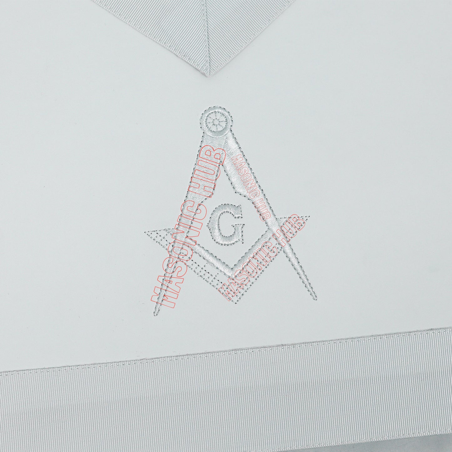 Master Mason Blue Lodge Apron – Machine Embroidered with Compass & Square