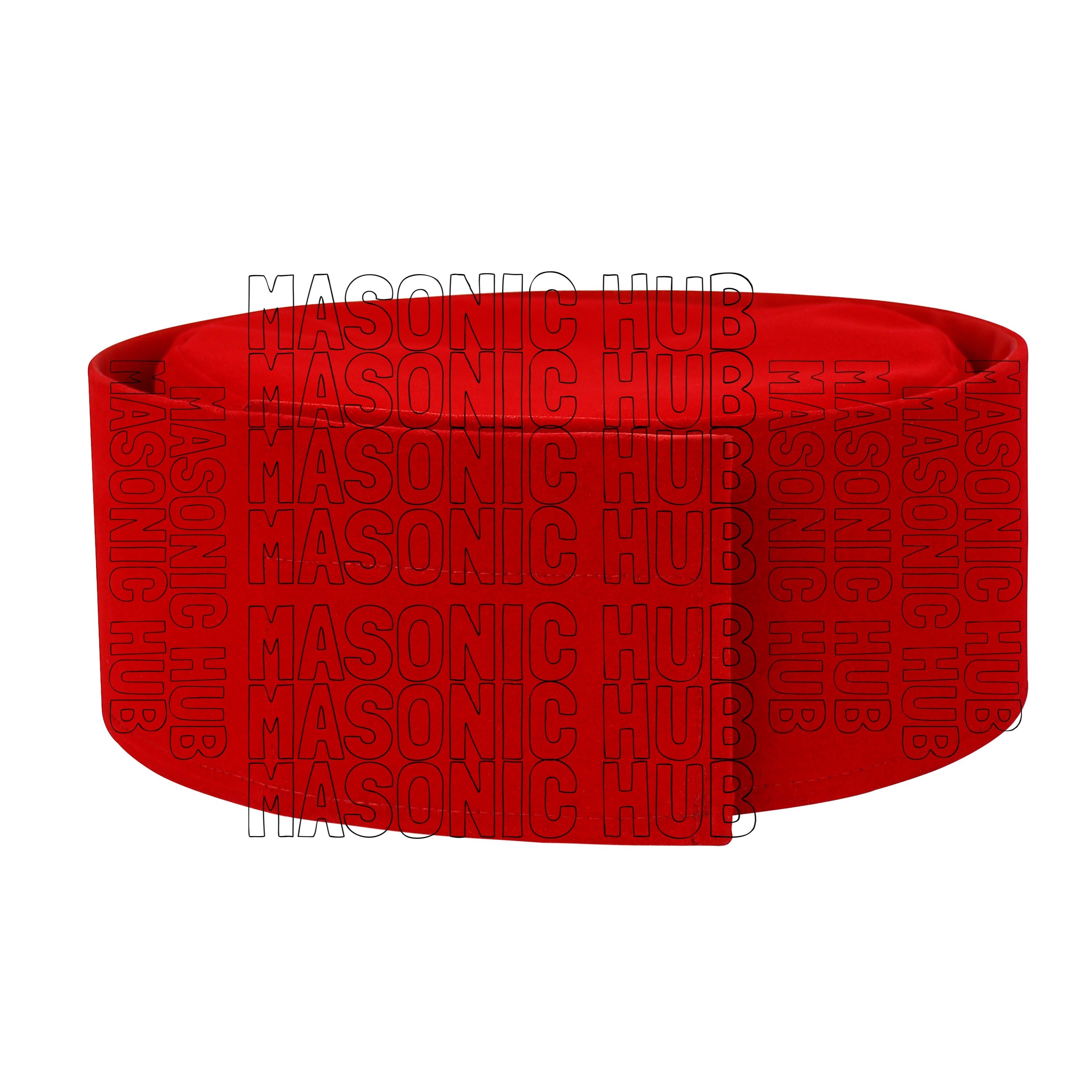 Handmade Velvet Crown – Royal Arch Master Crown –Masonic Regalia Hat –Red Velvet Masonic Hub