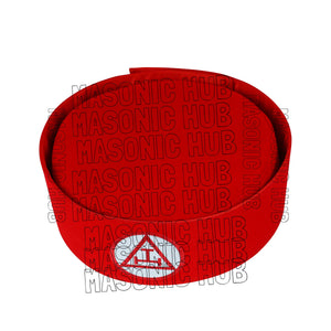 Handmade Velvet Crown – Royal Arch Master Crown –Masonic Regalia Hat –Red Velvet Masonic Hub