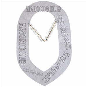 Daughter of Isis Masonic Regalia Gold Metal Chain Collar with Colorful DOI Discs Masonic Hub