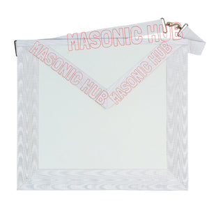 Masonic Candidate / Entered Apprentice Apron – Faux Leather with Shiny Ribbon Masonic Hub