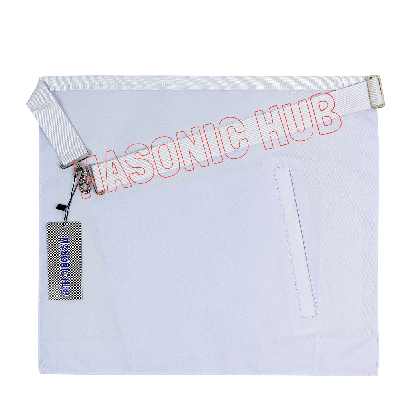 Masonic Candidate / Entered Apprentice Apron – Faux Leather with Shiny Ribbon
