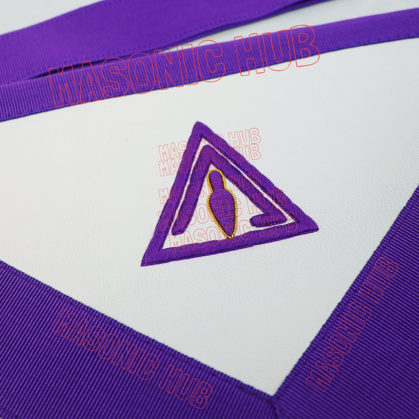 Hand-Embroidered Royal & Select Master (RSM) Member Masonic Apron