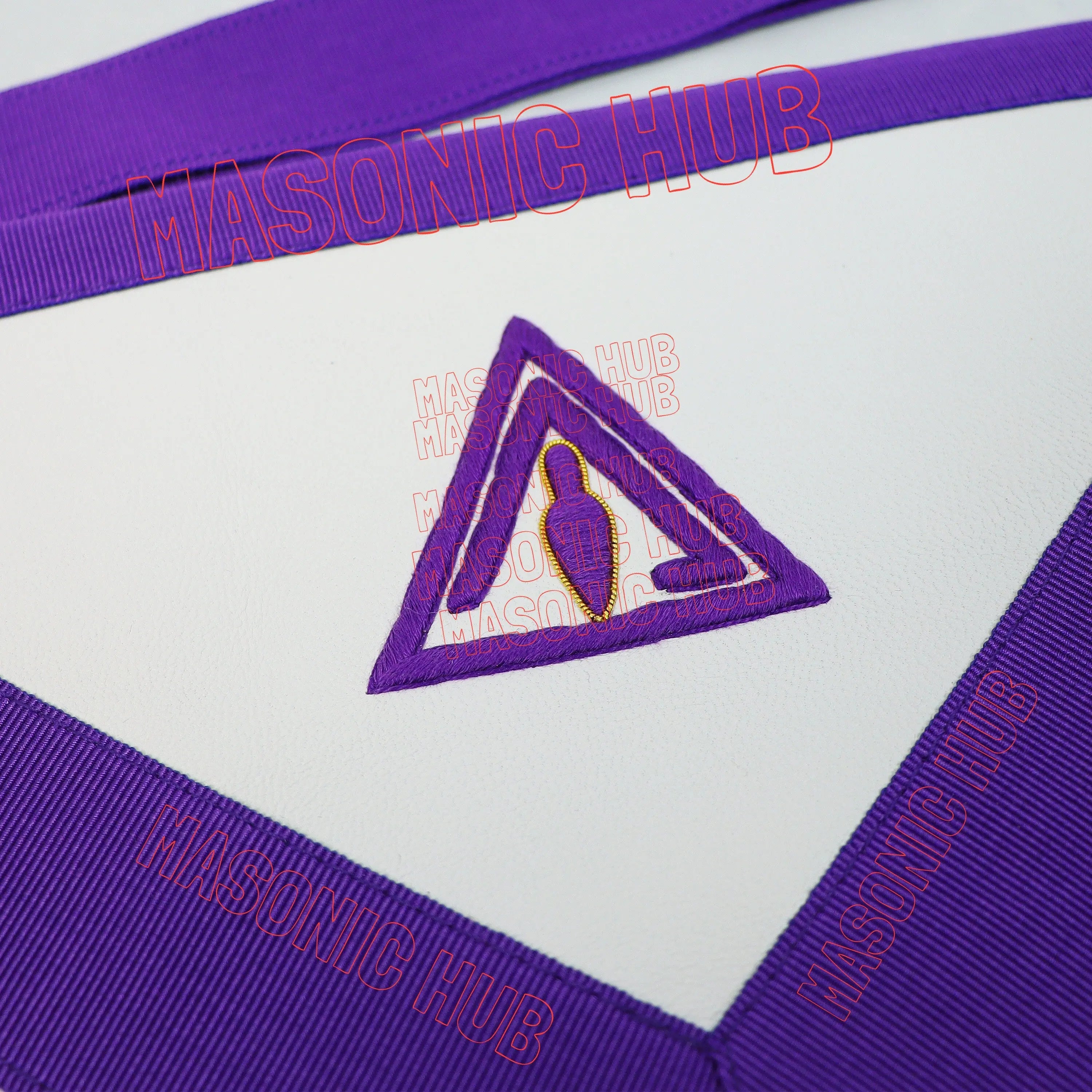 Hand-Embroidered Royal & Select Master (RSM) Member Masonic Apron Masonic Hub