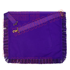 Hand-Embroidered Masonic Royal & Select Master (RSM) Council Member Apron Masonic Hub