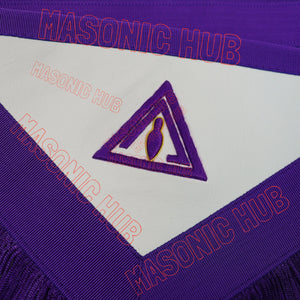 Hand-Embroidered Masonic Royal & Select Master (RSM) Council Member Apron Masonic Hub