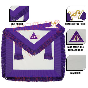 Hand-Embroidered Masonic Royal & Select Master (RSM) Council Member Apron Masonic Hub