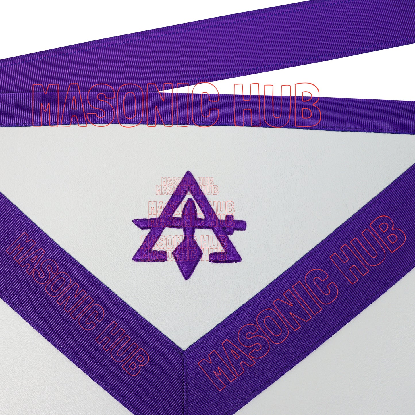York Rite Council Member Lambskin Apron – Royal & Select Master (RSM) Emblem