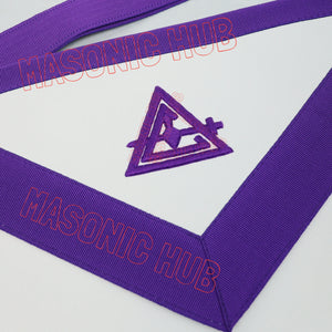 Handcrafted Masonic Lambskin Apron – Royal & Select Master RSM Council Member Masonic Hub