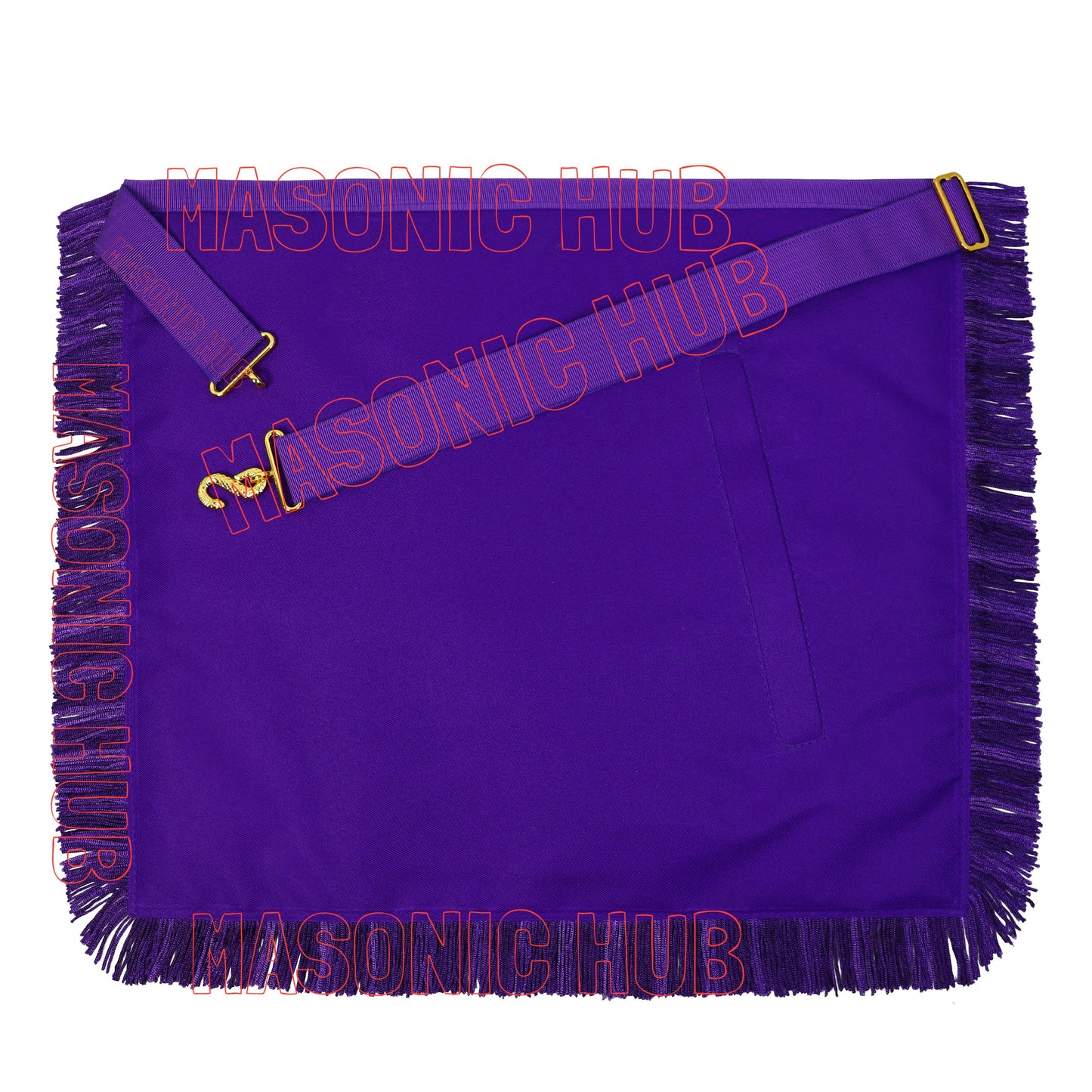 Handcrafted Masonic Council Member Lambskin Apron - Royal & Select Master (RSM)