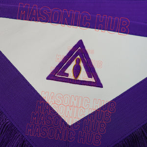 Handcrafted Masonic Council Member Lambskin Apron - Royal & Select Master (RSM) Masonic Hub