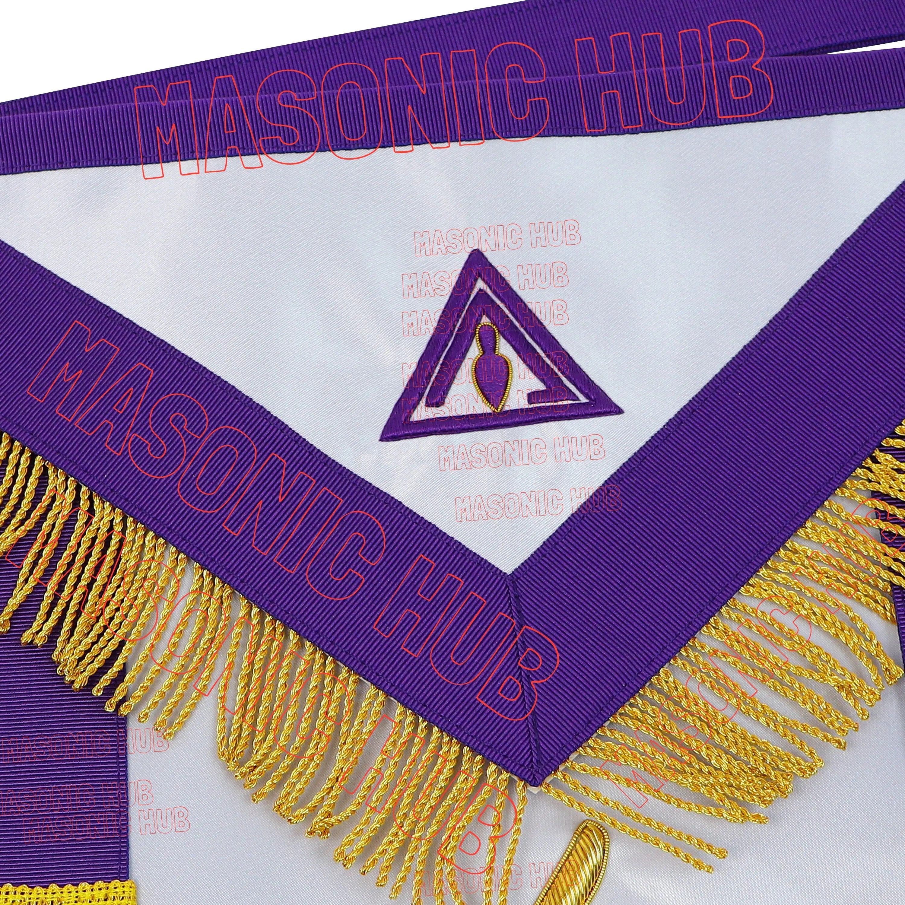 Masonic Council Past Illustrious Master (PIM) Satin Apron Masonic Hub