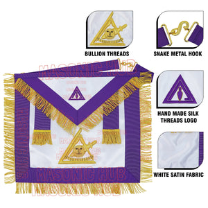Masonic Council Past Illustrious Master (PIM) Satin Apron Masonic Hub