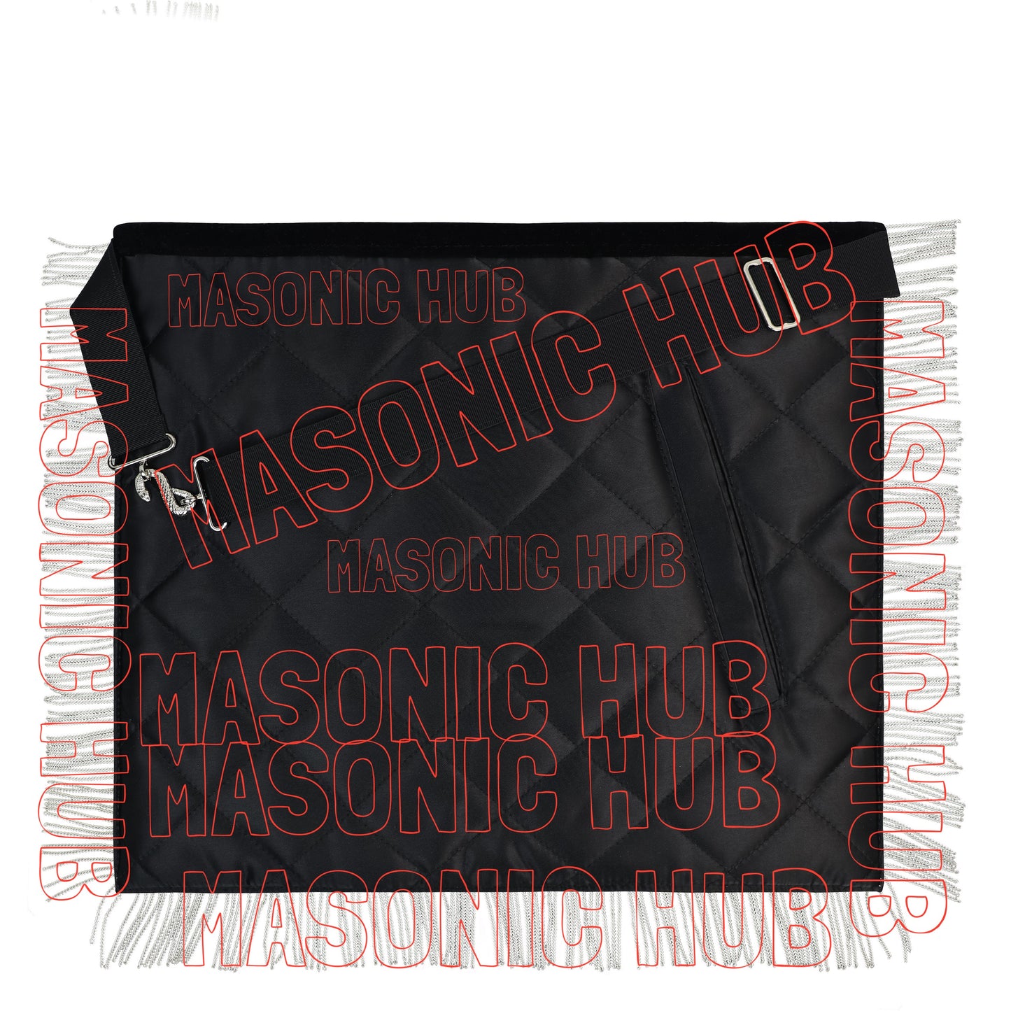 MASONIC HUB Master Mason Skull & Cross Bones 100% Lambskin Masonic Apron - Handcrafted