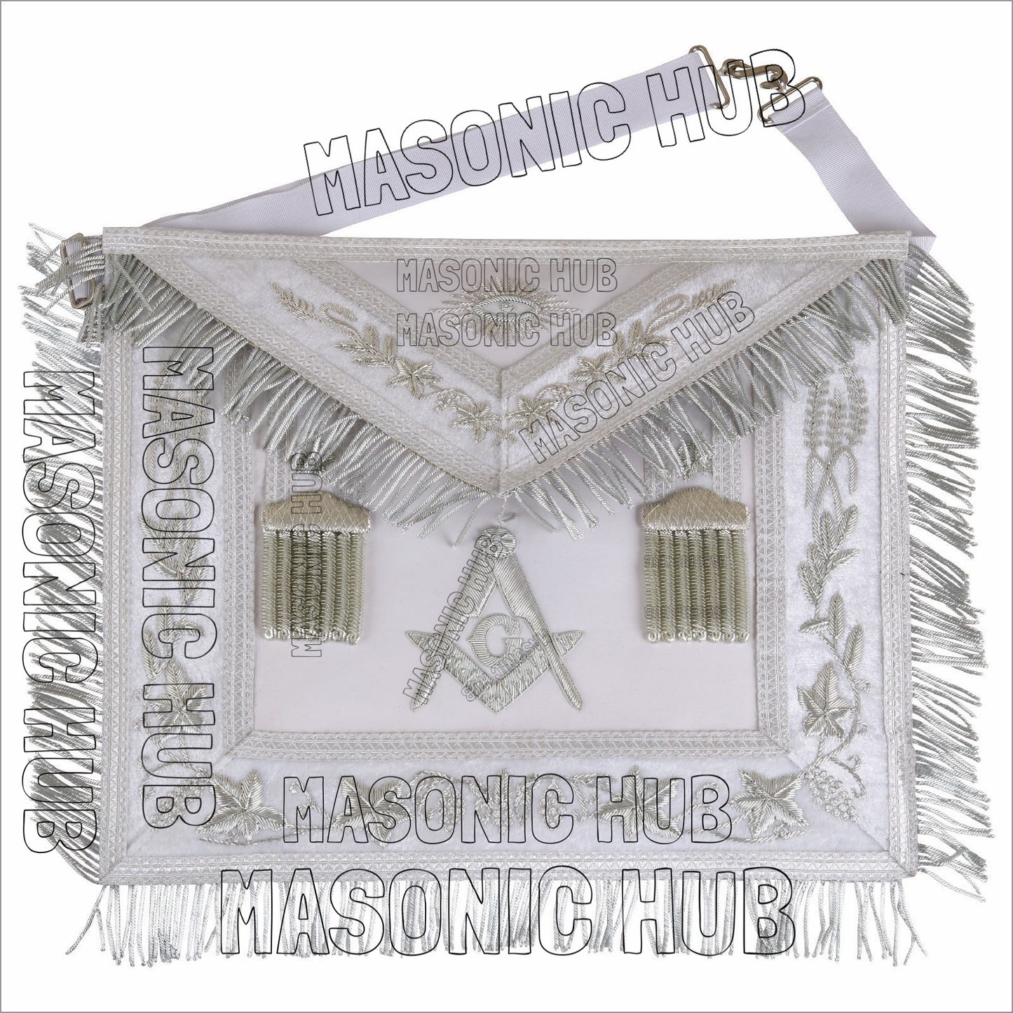 Craftsman's Pride: Handmade Masonic Master Mason Apron – Genuine Lambskin