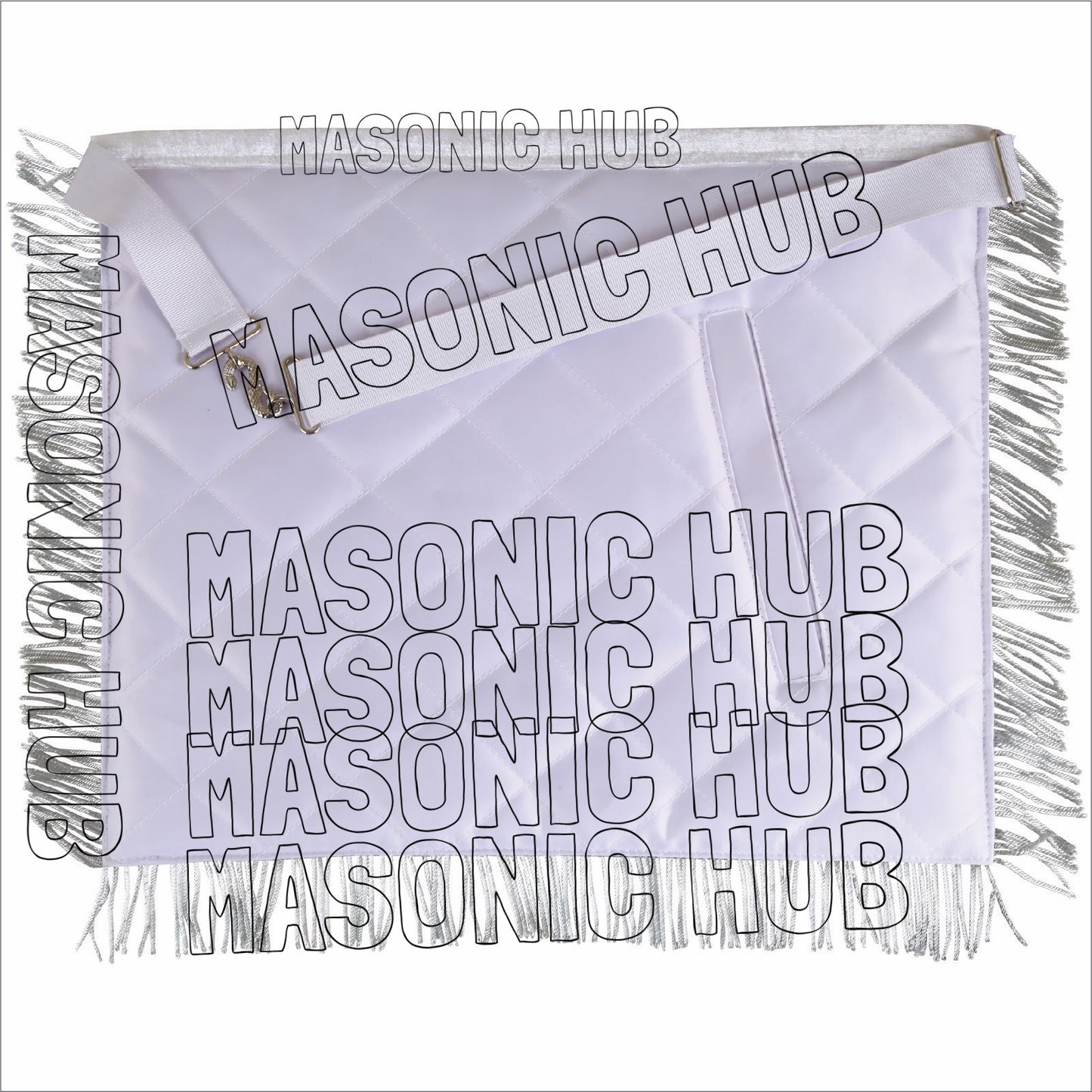 Craftsman's Pride: Handmade Masonic Master Mason Apron – Genuine Lambskin