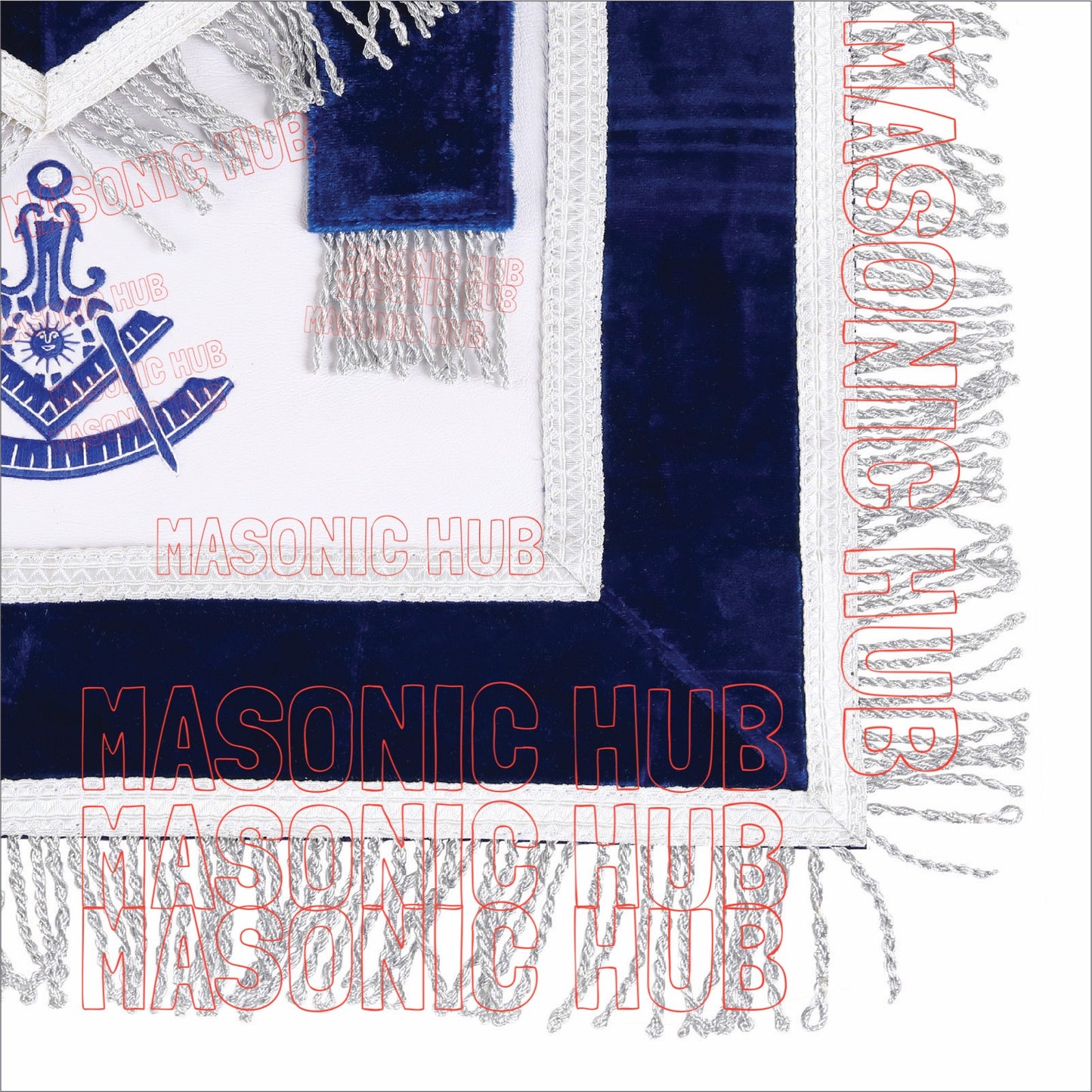 Masterfully Crafted Lambskin Apron with Iconic Past Master Emblem