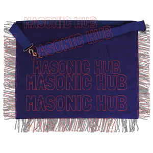 Exquisite Handcrafted Masonic Past Master Lambskin Apron – 100% Handmade Elegance Masonic Hub