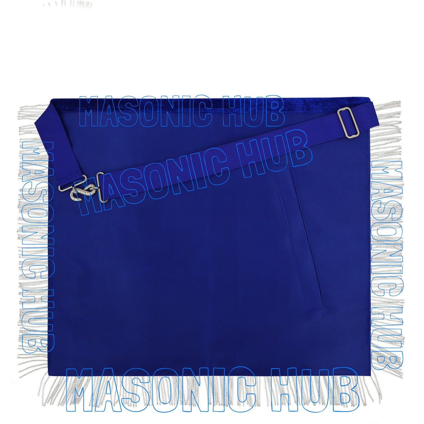 Premium Masonic Past Master Apron – 100% Lambskin with Chain Collar & Free Jewel