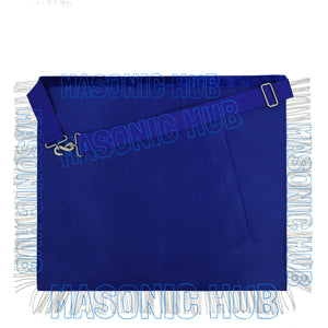 Premium Masonic Past Master Apron – 100% Lambskin with Chain Collar & Free Jewel Masonic Hub