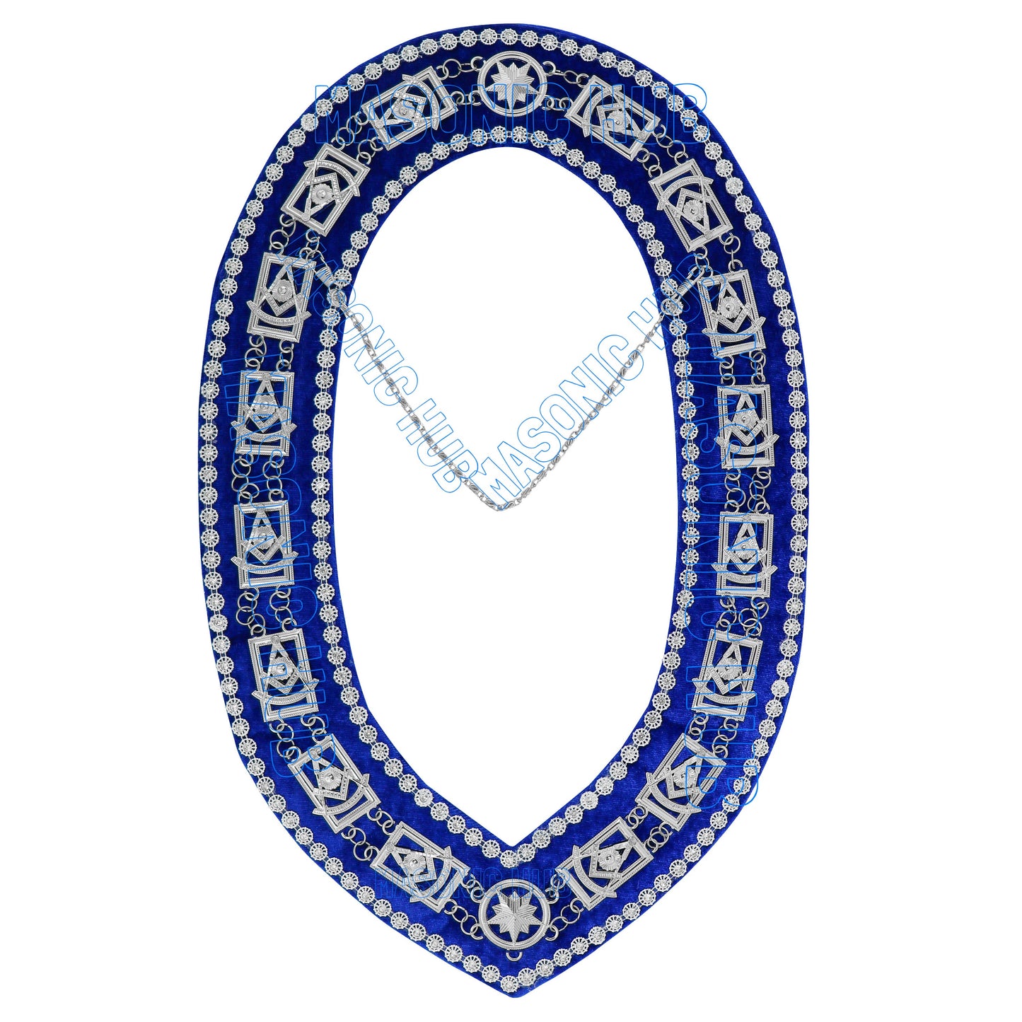 Premium Masonic Past Master Apron – 100% Lambskin with Chain Collar & Free Jewel