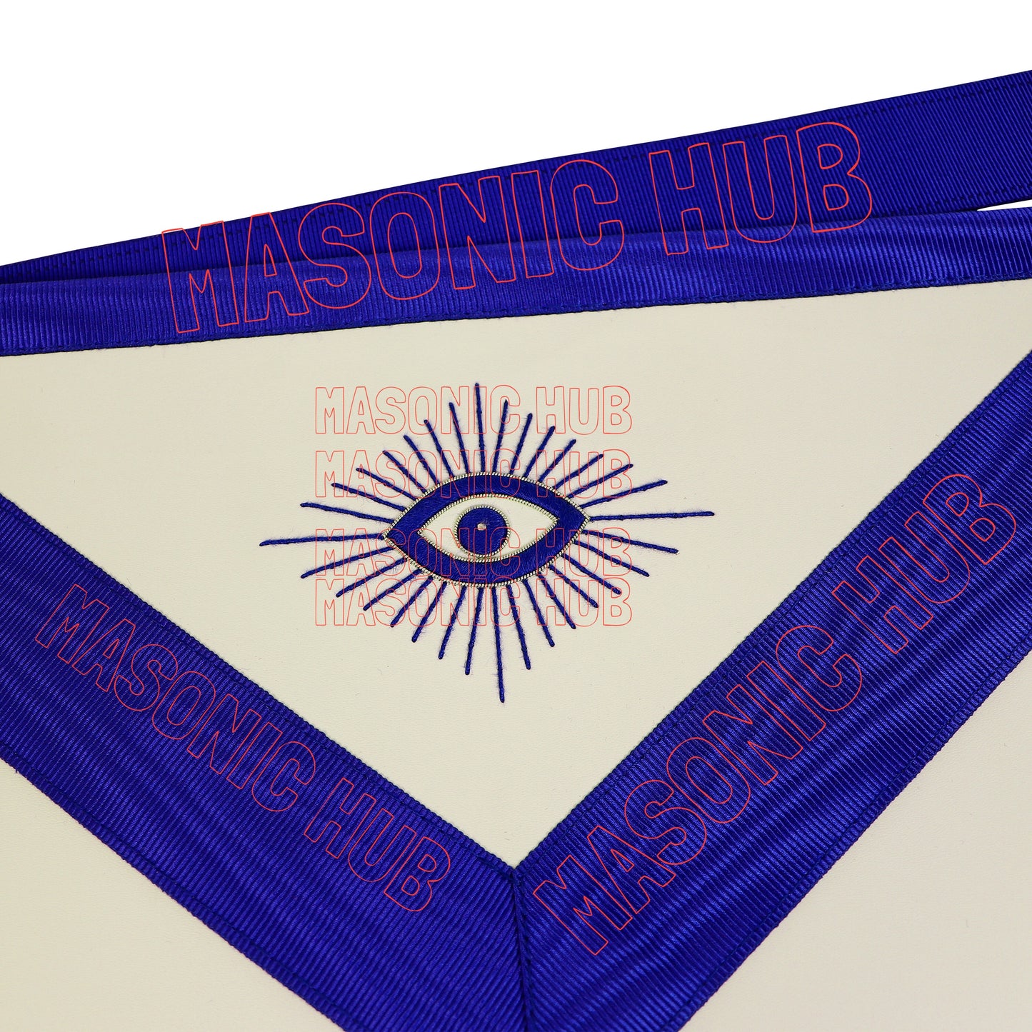 Texas Masonic Apron: Master Mason Lambskin with Texas Map – Official Texas Regulation