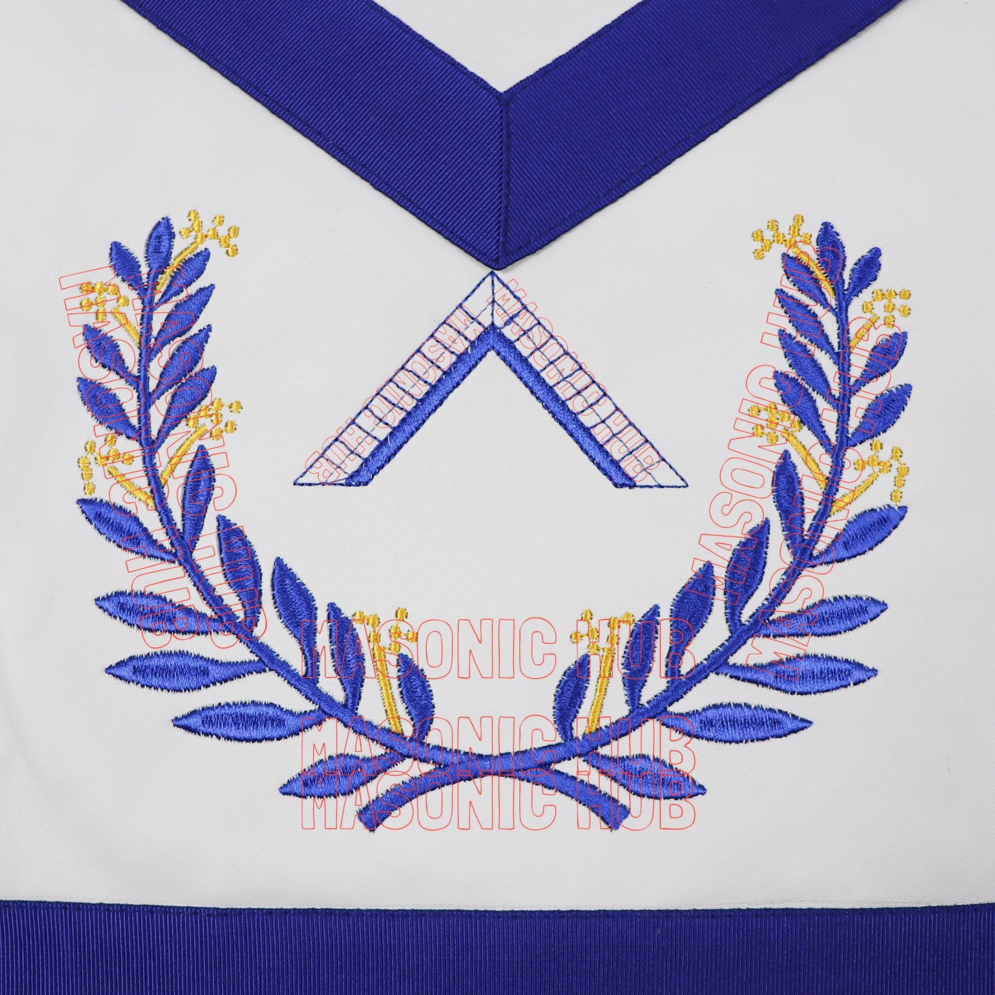 Masonic Regalia Blue Lodge Worshipful Master Apron & Chain Collar with Jewel