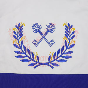 Masonic Regalia Blue Lodge Treasurer Apron & Chain Collar with Jewel Masonic Hub
