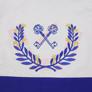 Masonic Regalia Blue Lodge Treasurer Apron & Chain Collar with Jewel Masonic Hub