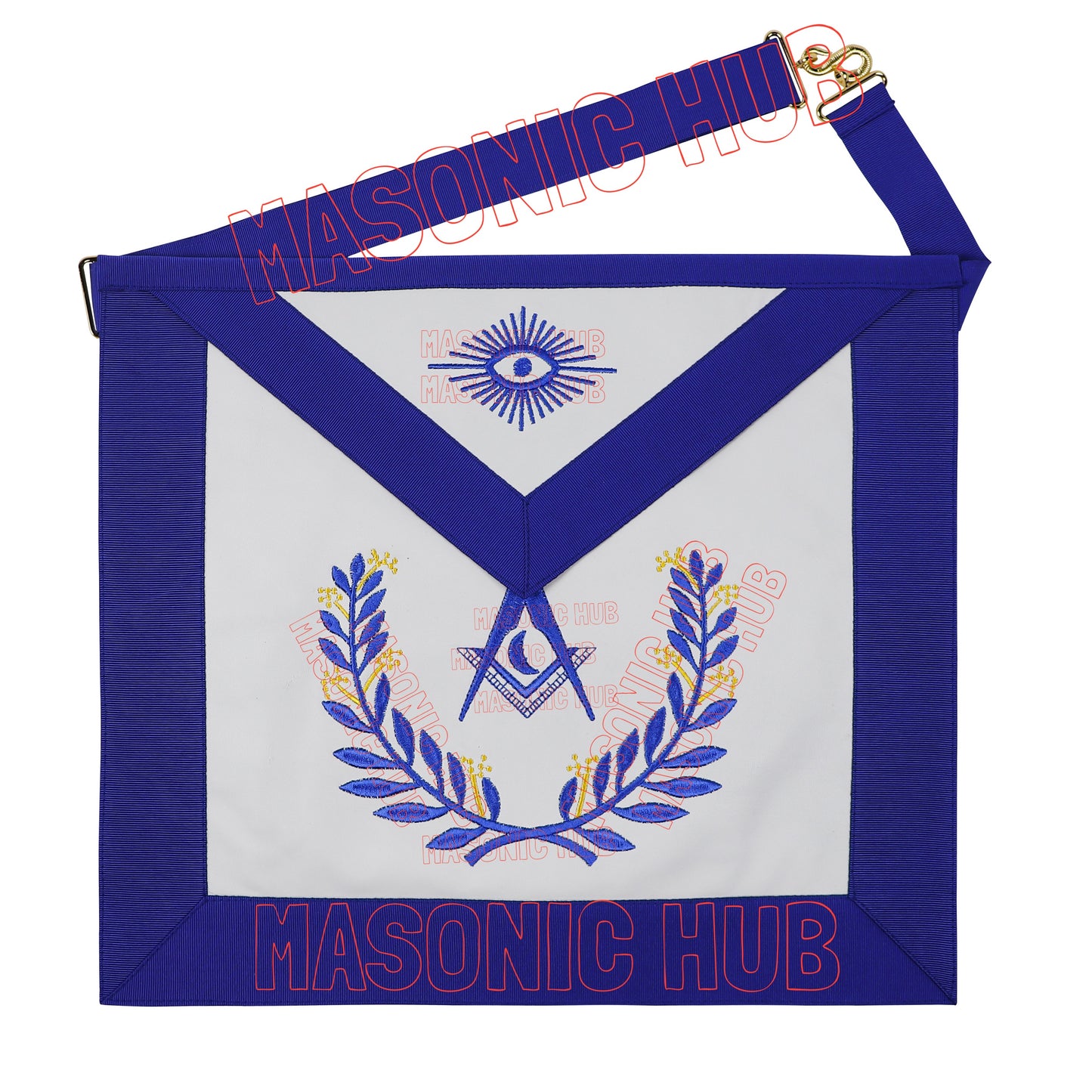 Masonic Regalia Blue Lodge Jr. Deacon Apron & Chain Collar with Jewel