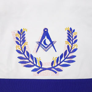 Masonic Regalia Blue Lodge Jr. Deacon Apron & Chain Collar with Jewel Masonic Hub