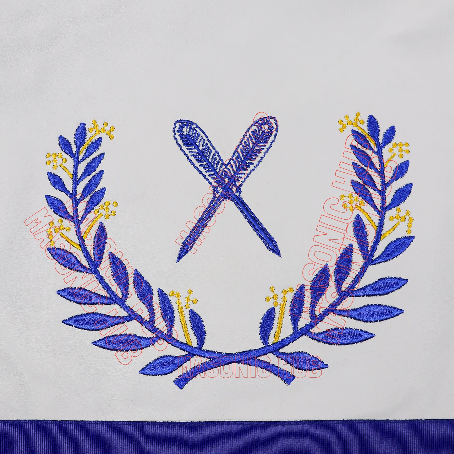 Masonic Regalia Blue Lodge Secretary Apron & Chain Collar with Jewel
