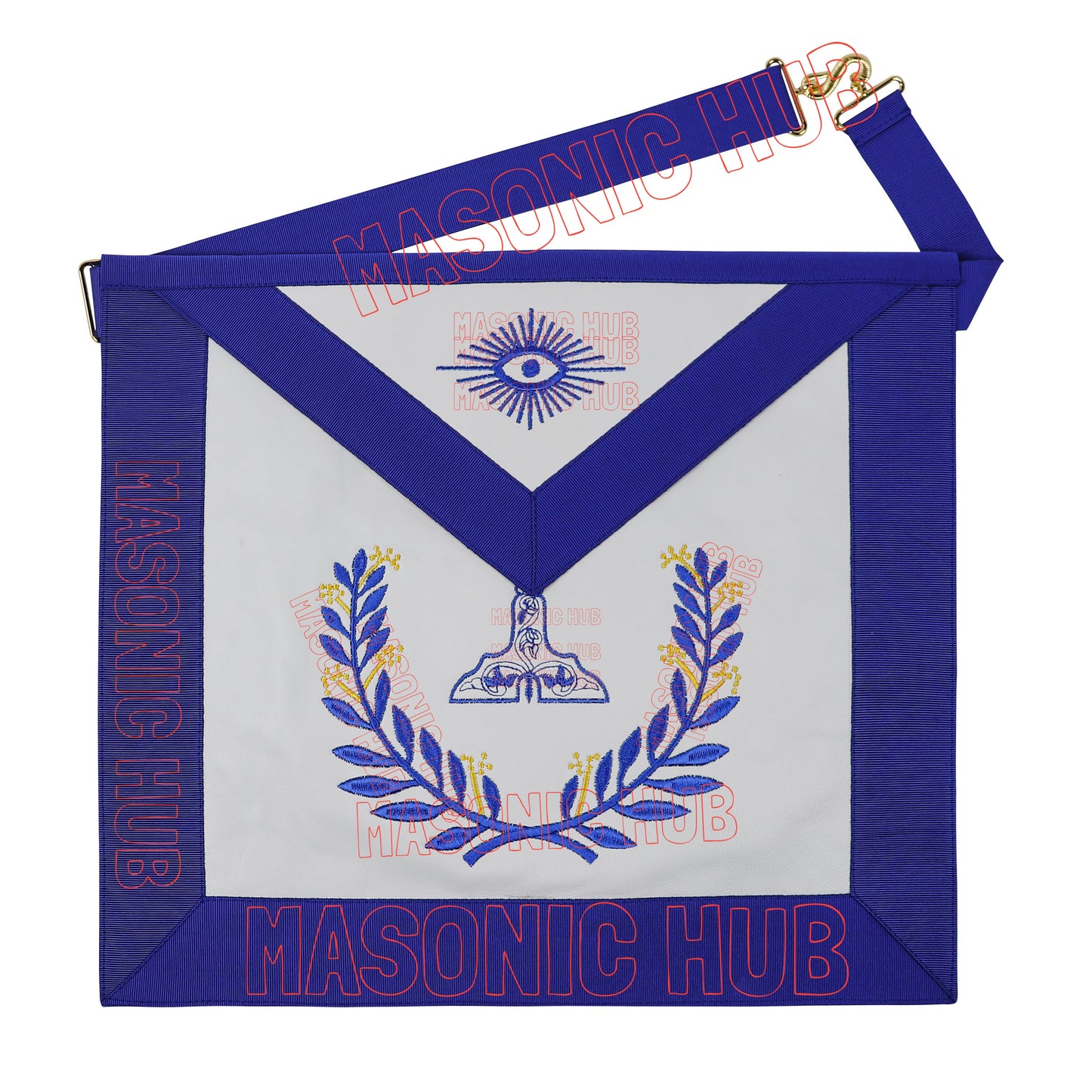 Masonic Regalia Blue Lodge Senior Warden Apron & Chain Collar with Jewel