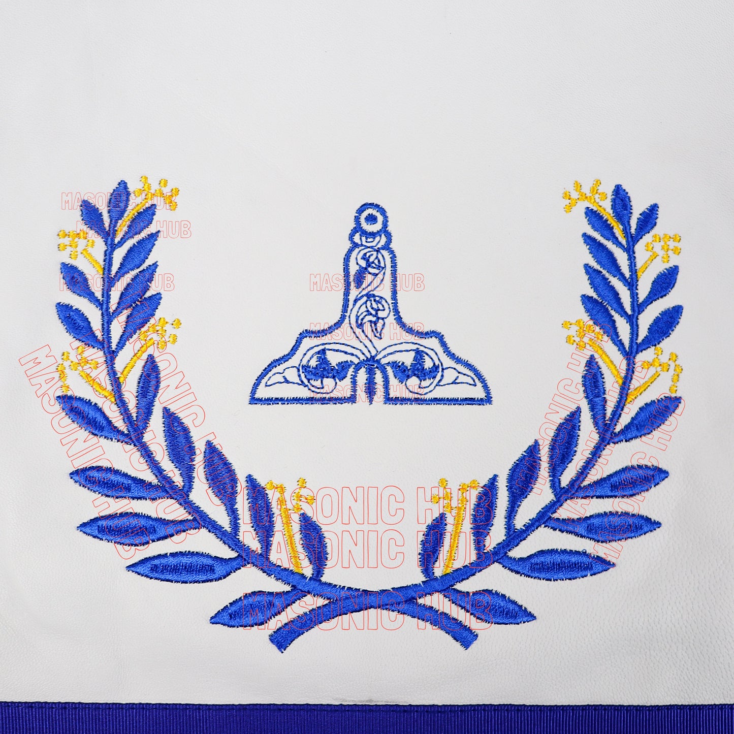Masonic Regalia Blue Lodge Senior Warden Apron & Chain Collar with Jewel