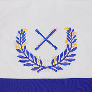 Masonic Regalia Blue Lodge Marshal Apron & Chain Collar with Jewel Masonic Hub