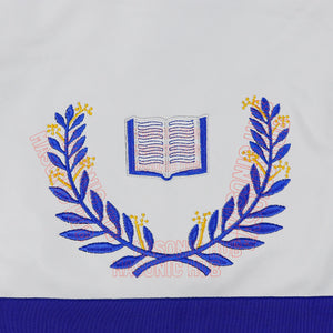 Masonic Regalia Blue Lodge Chaplain Apron & Chain Collar with Free Jewel Masonic Hub