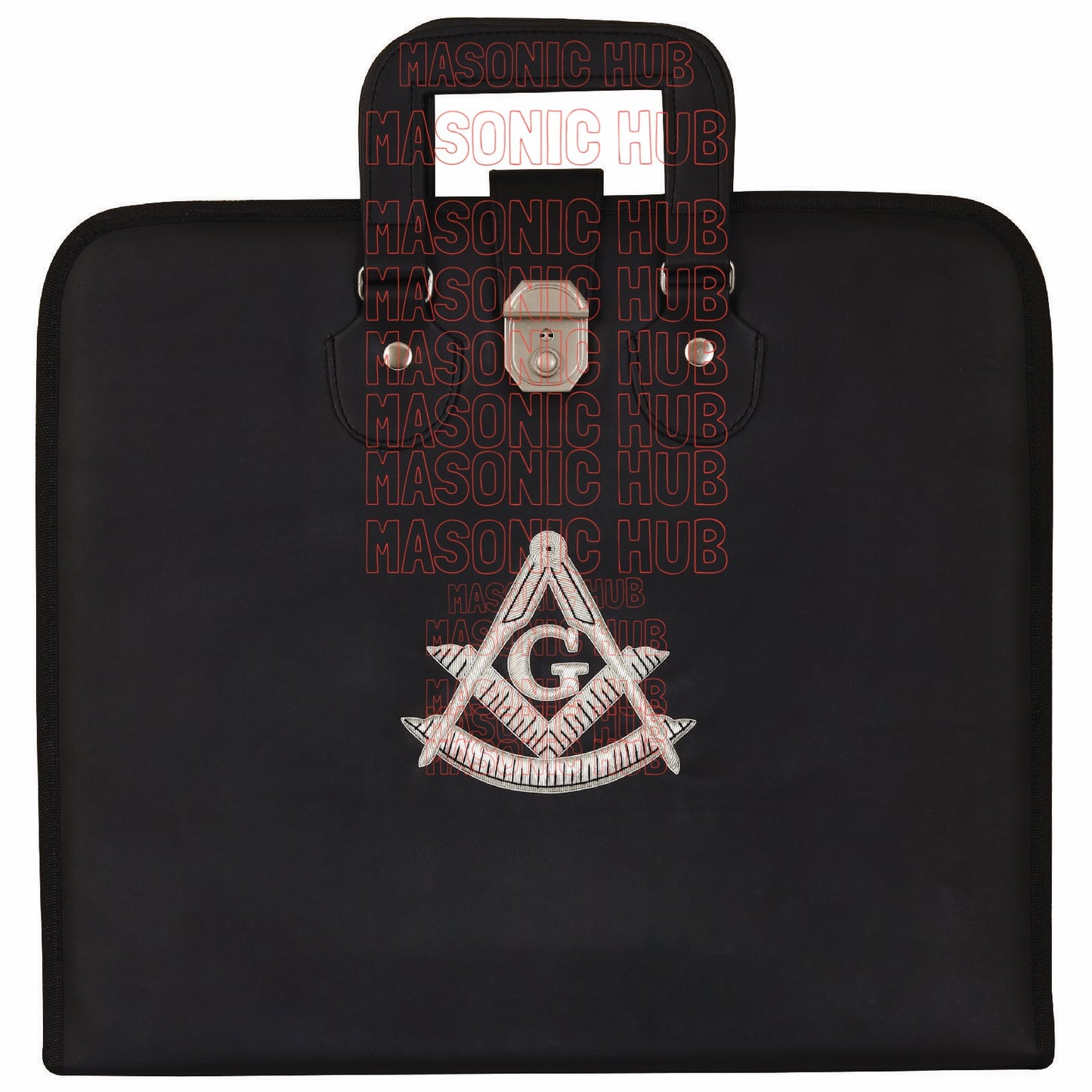 Masonic Hand Embroidered Customize Past Master Masonic Apron Case with Handle
