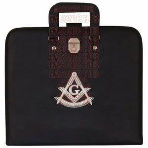 Masonic Hand Embroidered Customize Past Master Masonic Apron Case with Handle Masonic Hub
