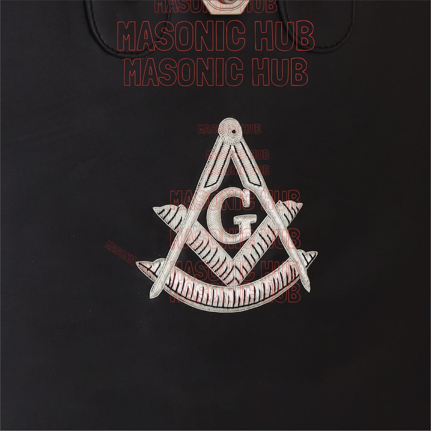 Masonic Hand Embroidered Customize Past Master Masonic Apron Case with Handle