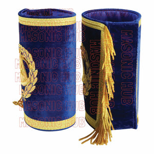 Masonic Regalia Deputy Grand Master Set – Lambskin Apron, Chain Collar & Cuff Masonic Hub