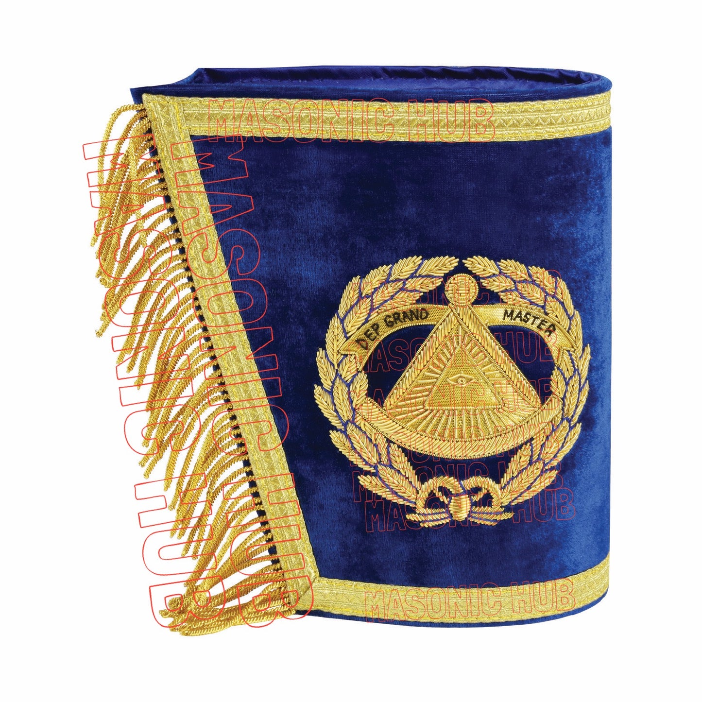 Masonic Regalia Deputy Grand Master Set – Lambskin Apron, Chain Collar & Cuff
