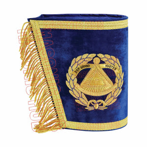 Masonic Regalia Deputy Grand Master Set – Lambskin Apron, Chain Collar & Cuff Masonic Hub