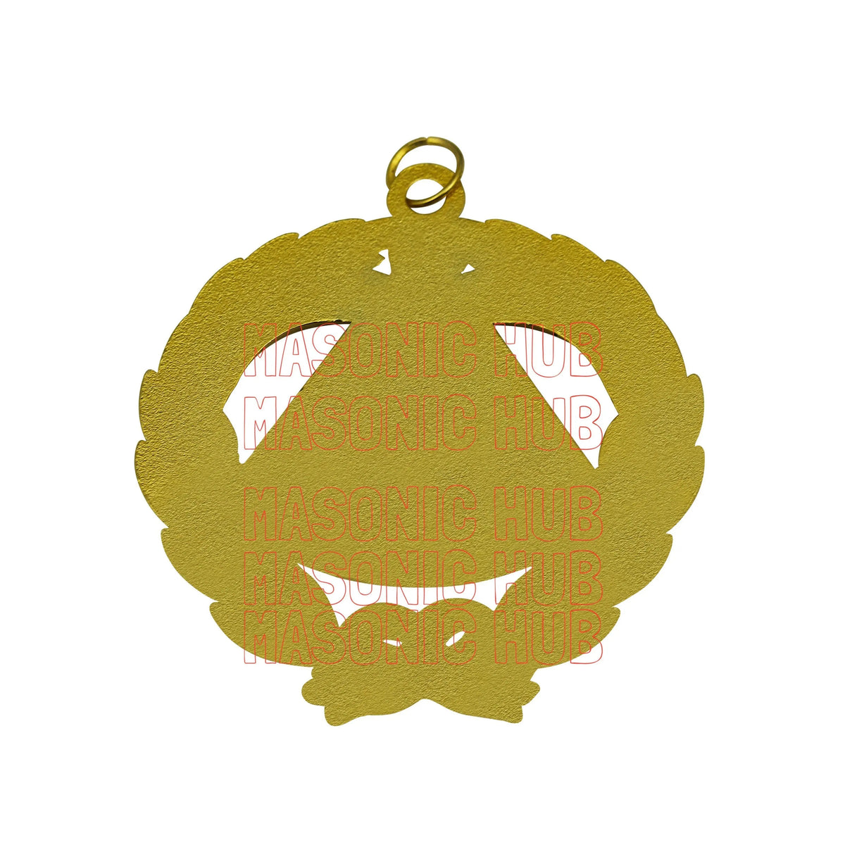 Past Master Masonic Collar Jewel – Gold-Plated Freemason Regalia Masonic Hub