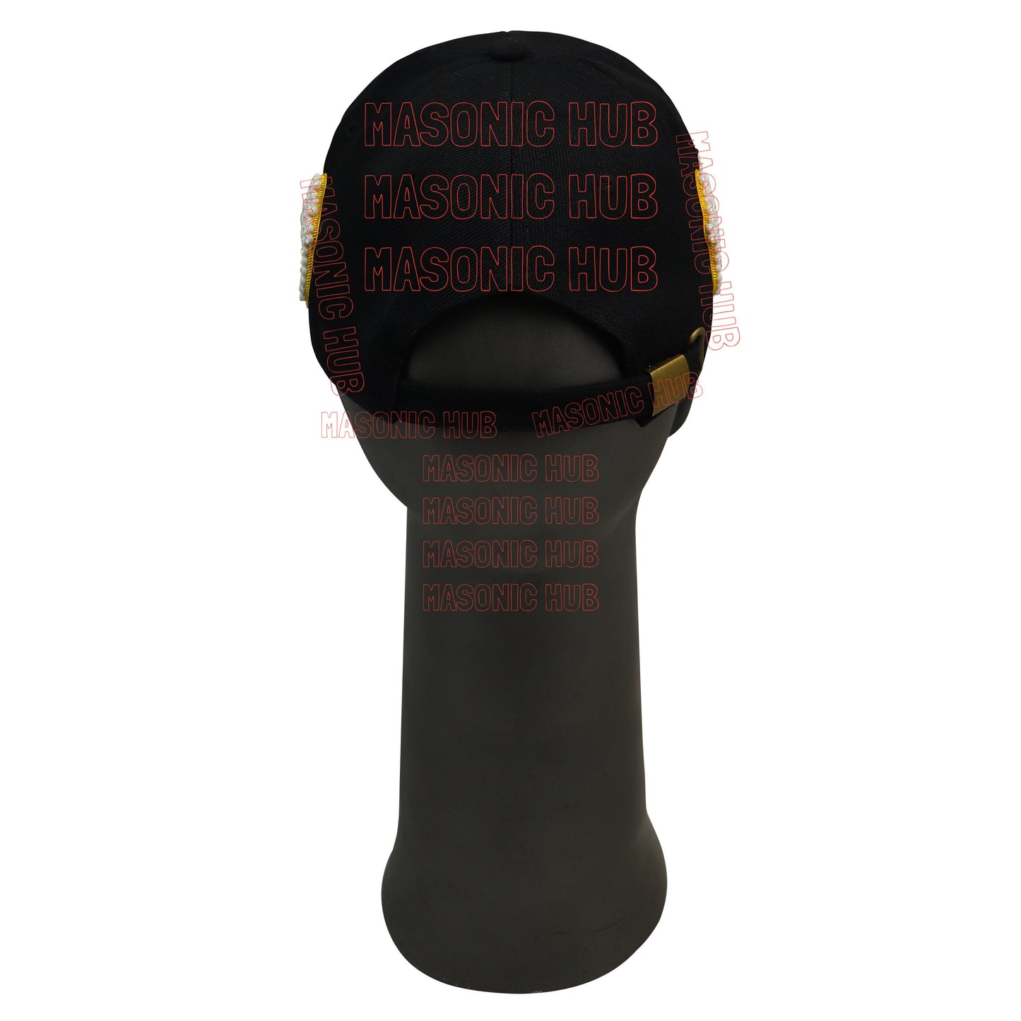 Masonic Shriner Black Cap – Handcrafted with Camel Emblem, Rhinestones & Bullion Embroidery