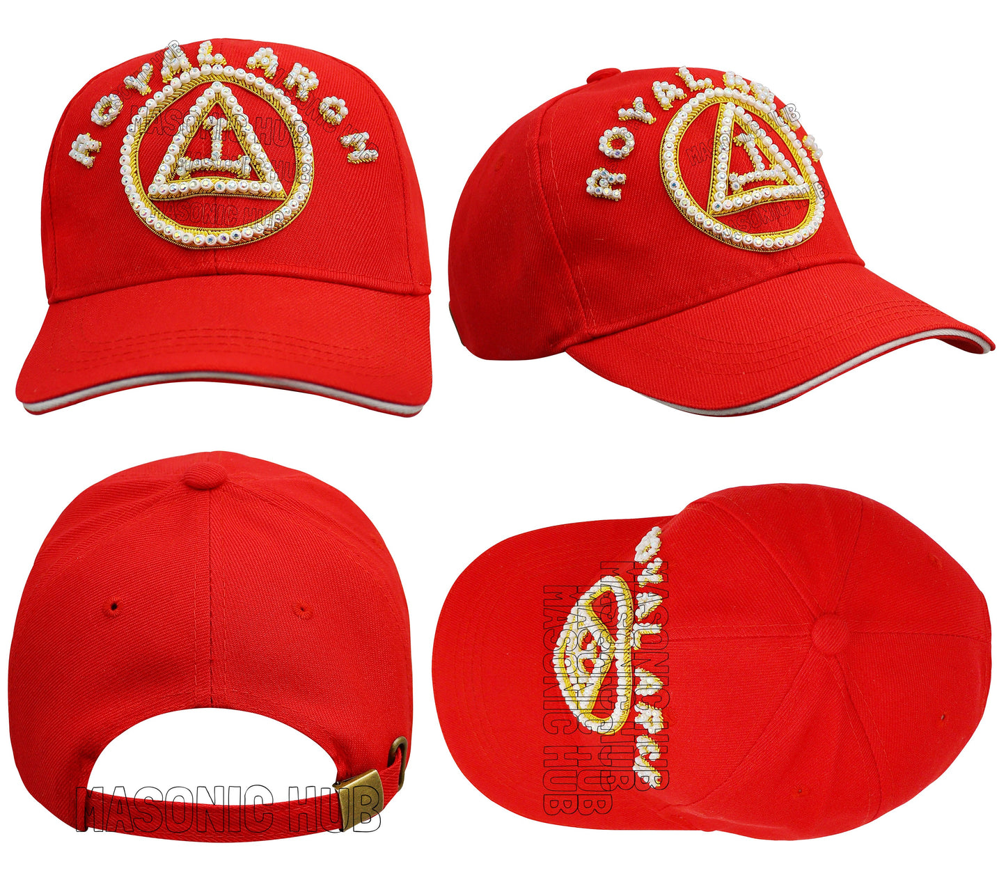 Masonic Royal Arch Baseball Cap – Handcrafted Emblem, Premium Quality