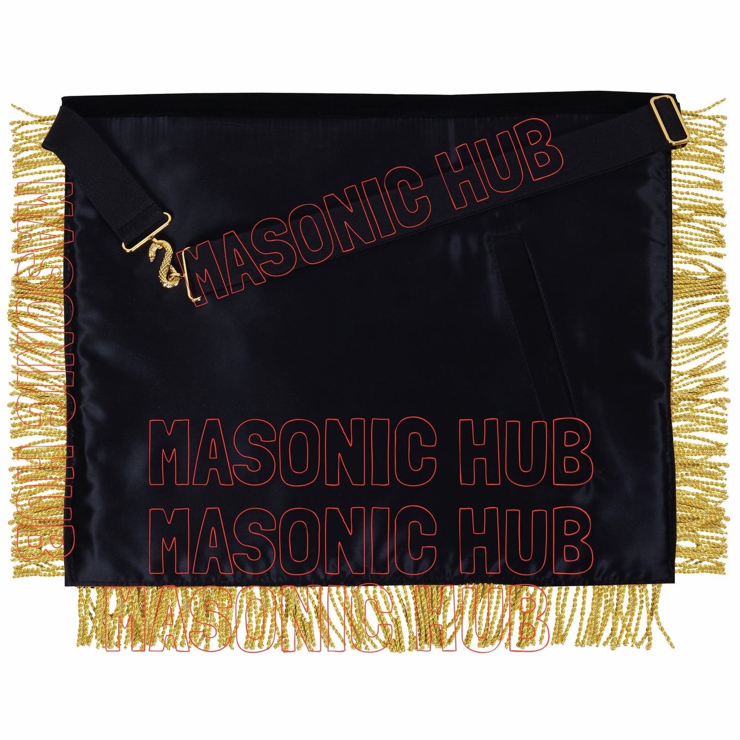 MASONIC REGALIA – EXQUISITE CUSTOM PAST MASTER 100% LAMBSKIN APRON