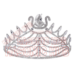 Masonic DOI Crown – Silver-Tone Daughter of Isis Regal Headpiece Masonic Hub