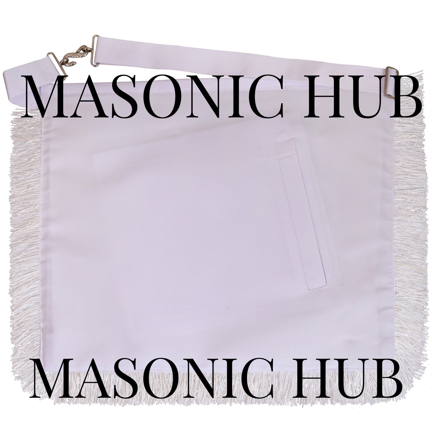 Masonic Master Mason Apron – 100% Lambskin with Hand Embroidery & Fringe
