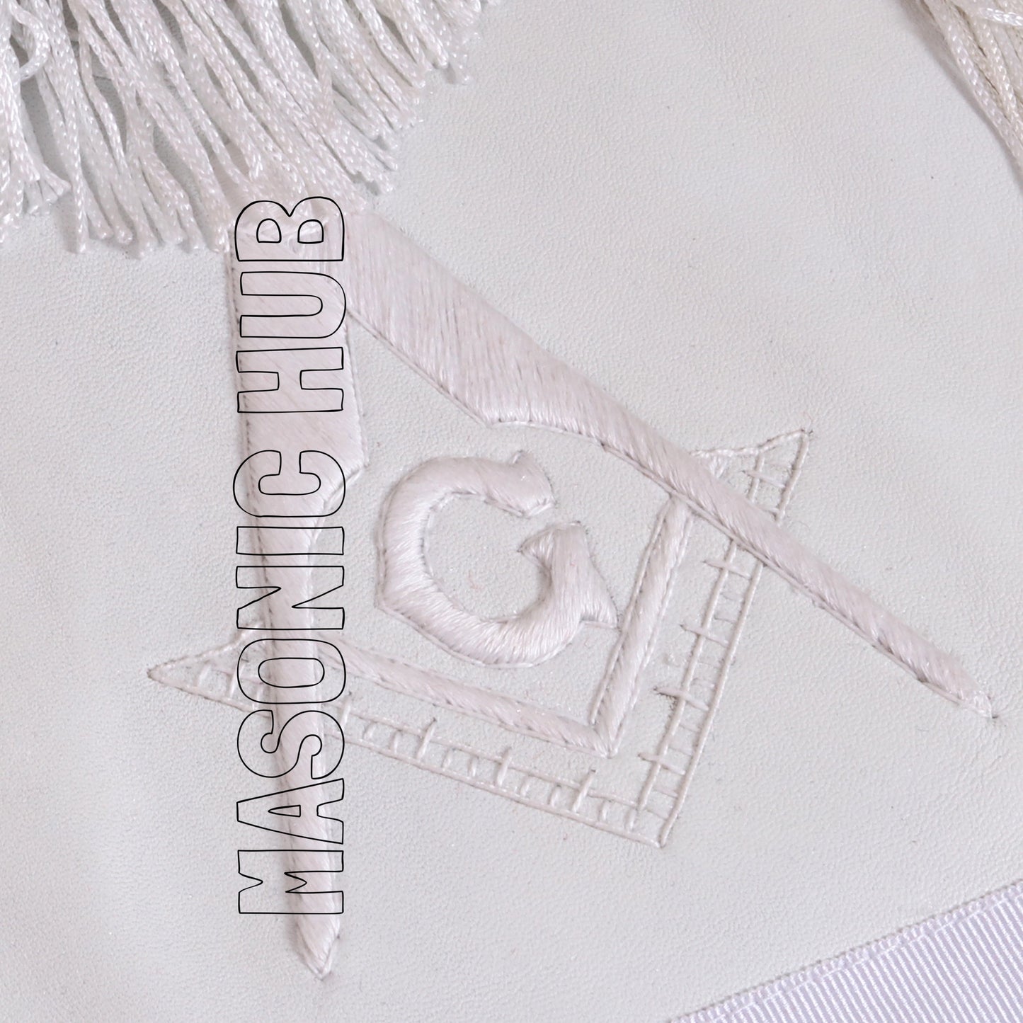Masonic Master Mason Apron – 100% Lambskin with Hand Embroidery & Fringe